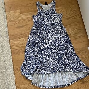 GAP Kids Blue and White Patterned Dress